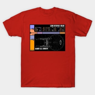 Computer Readout Showing Star Gazer Top View T-Shirt